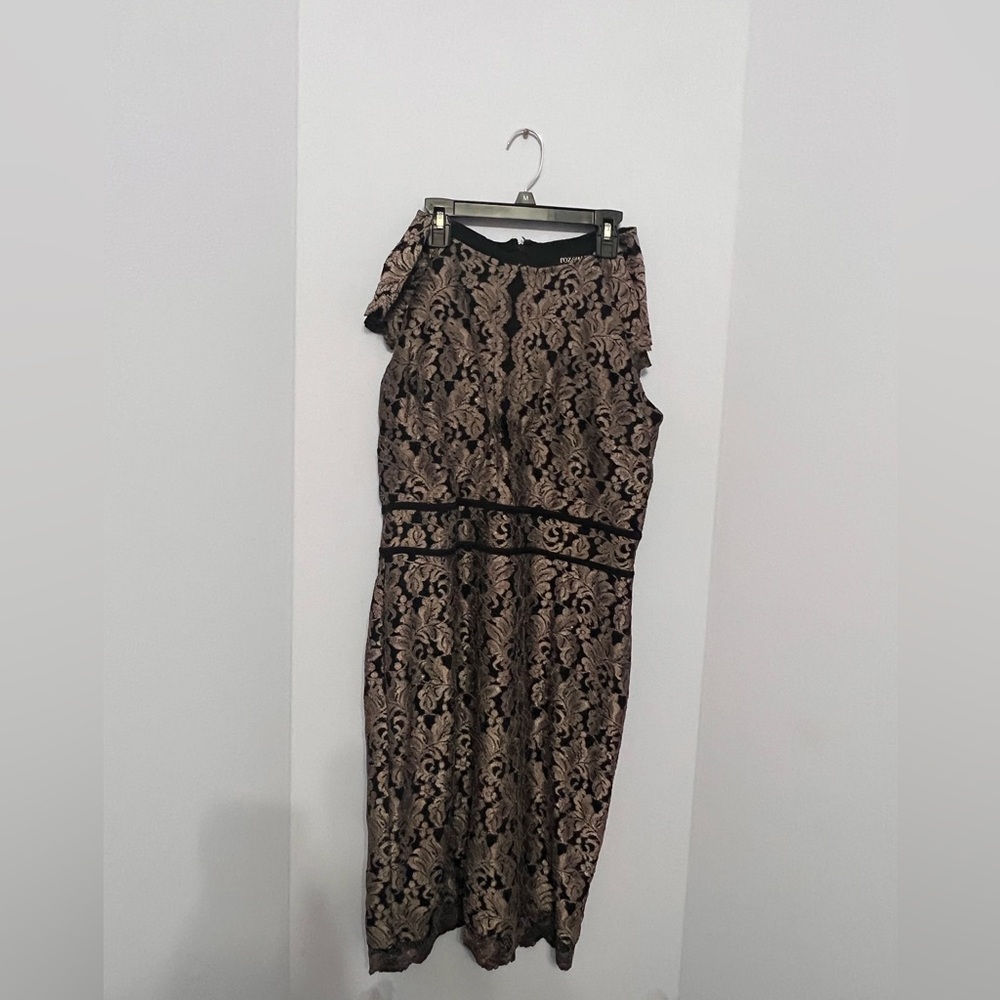 Black & Champagne dinner dress